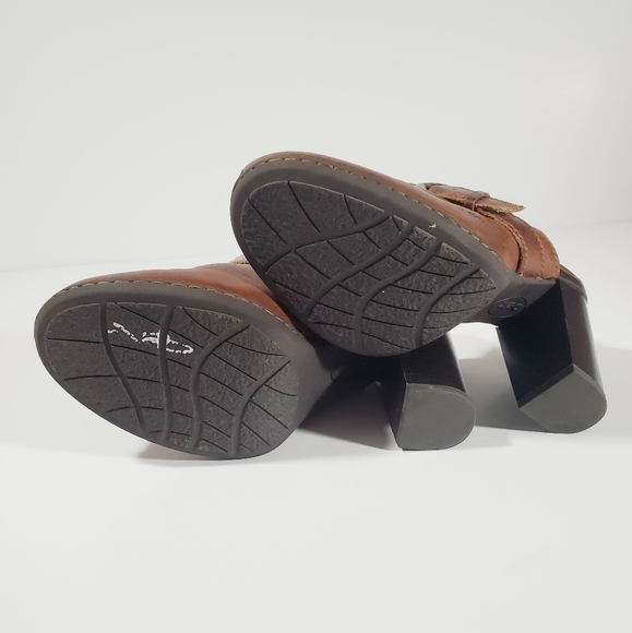 BOC Born Heeled Leather Slip on Mules sz 7 - Picture 9 of 12